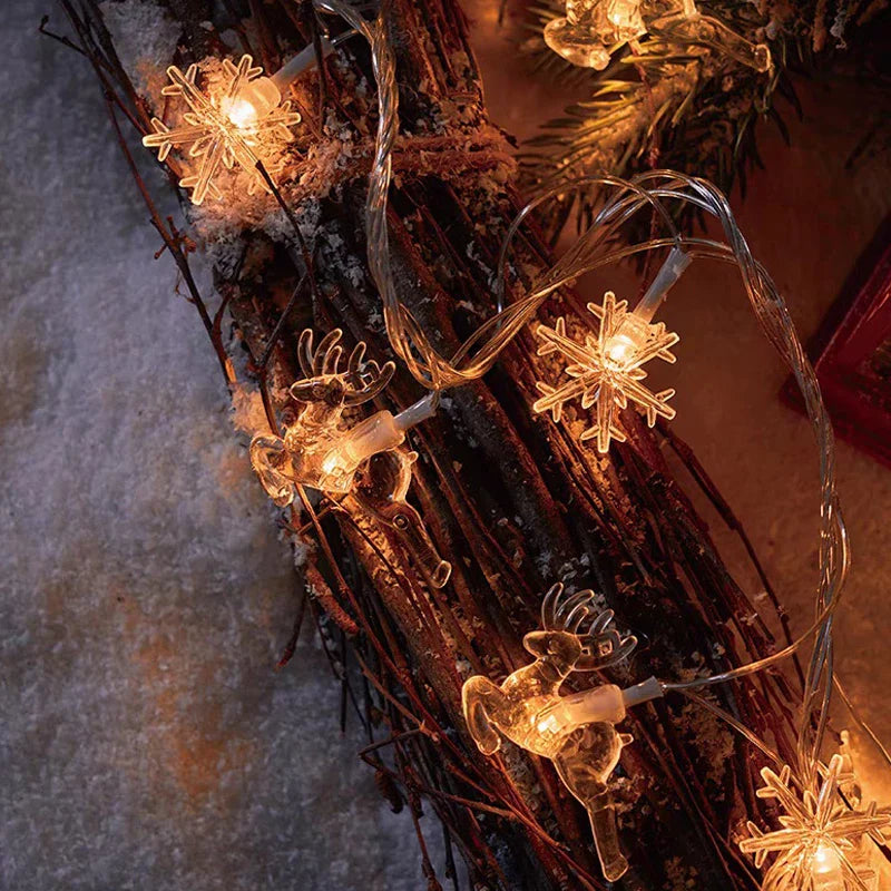 3M Lampki LED Śnieżynki do dekoracji świątecznych ChristmasFinds™🎄