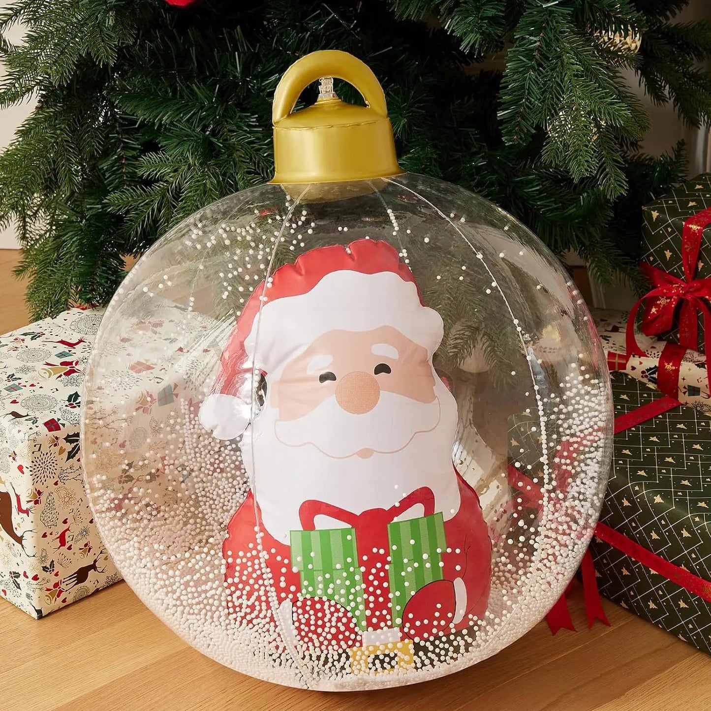 60cm nadmuchiwana kula świąteczna z oświetleniem ChristmasFinds™🎄