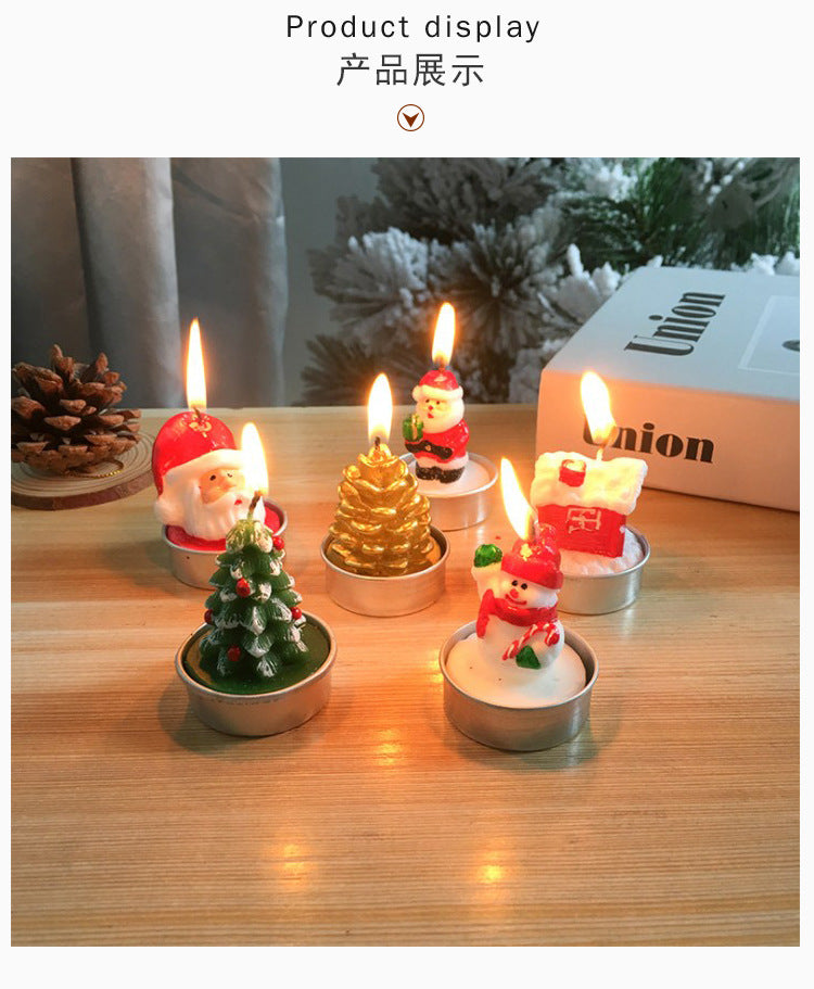 Zestaw świec świątecznych: Mikołaj, bałwan, choinka ChristmasFinds™🎄