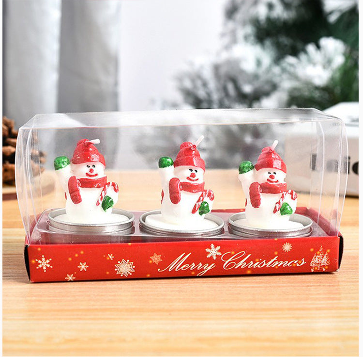 Zestaw świec świątecznych: Mikołaj, bałwan, choinka ChristmasFinds™🎄