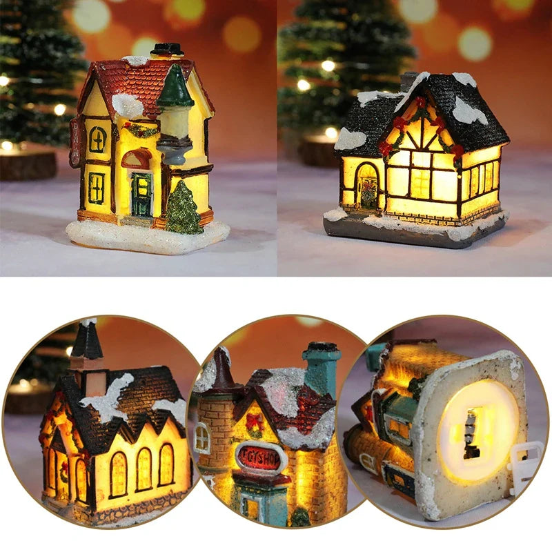 Świąteczne lampki domki na baterie do dekoracji ChristmasFinds™🎄