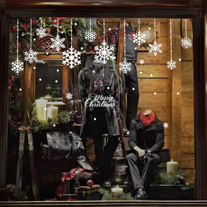 Dekoracja świąteczna „Wesołych Świąt” - naklejki na ścianę i okna ChristmasFinds™🎄