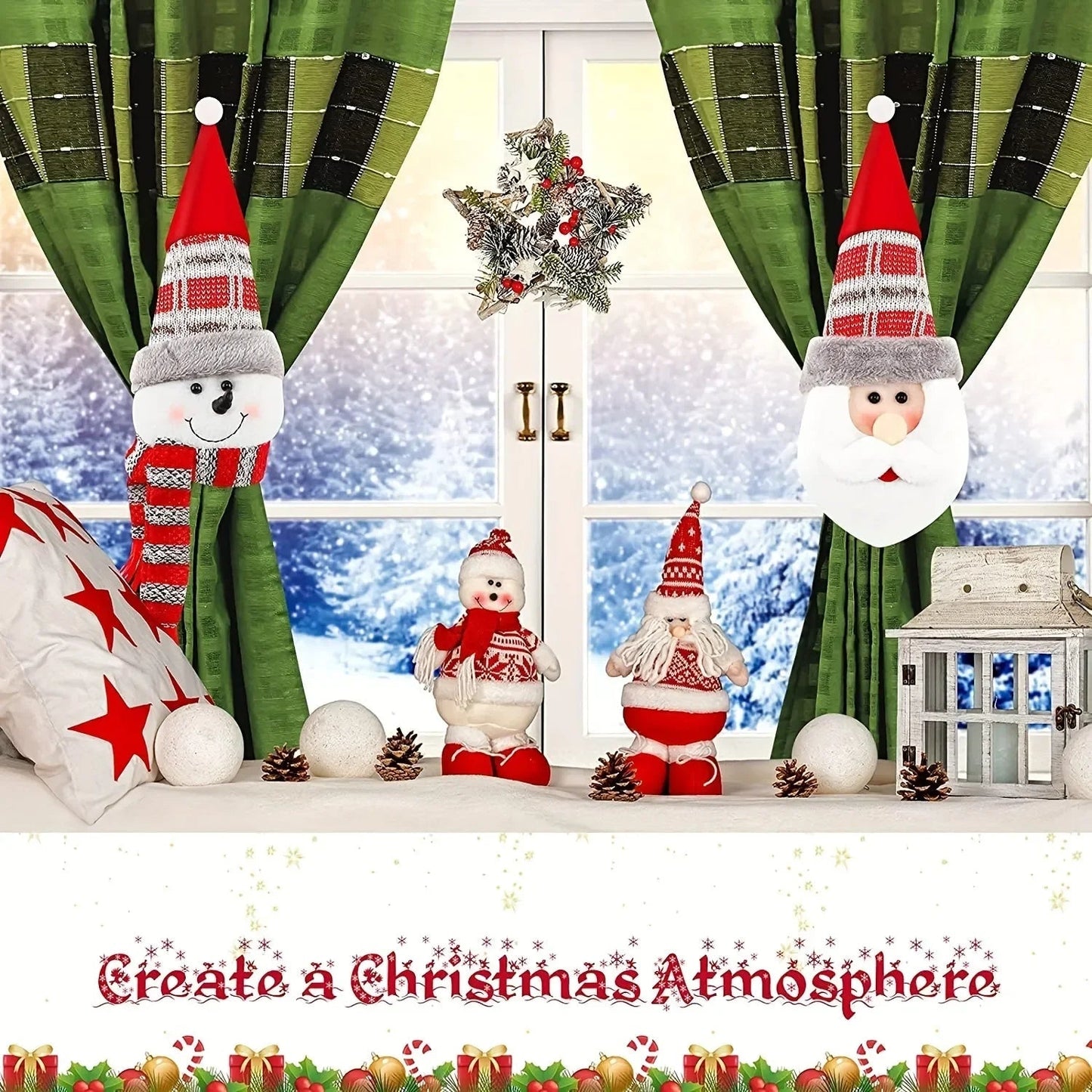 Zaczep do zasłon w kształcie bałwanka ChristmasFinds™🎄