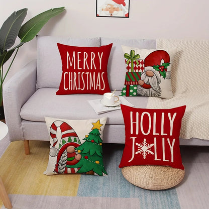 Poszewka świąteczna z motywem krasnala ChristmasFinds™🎄