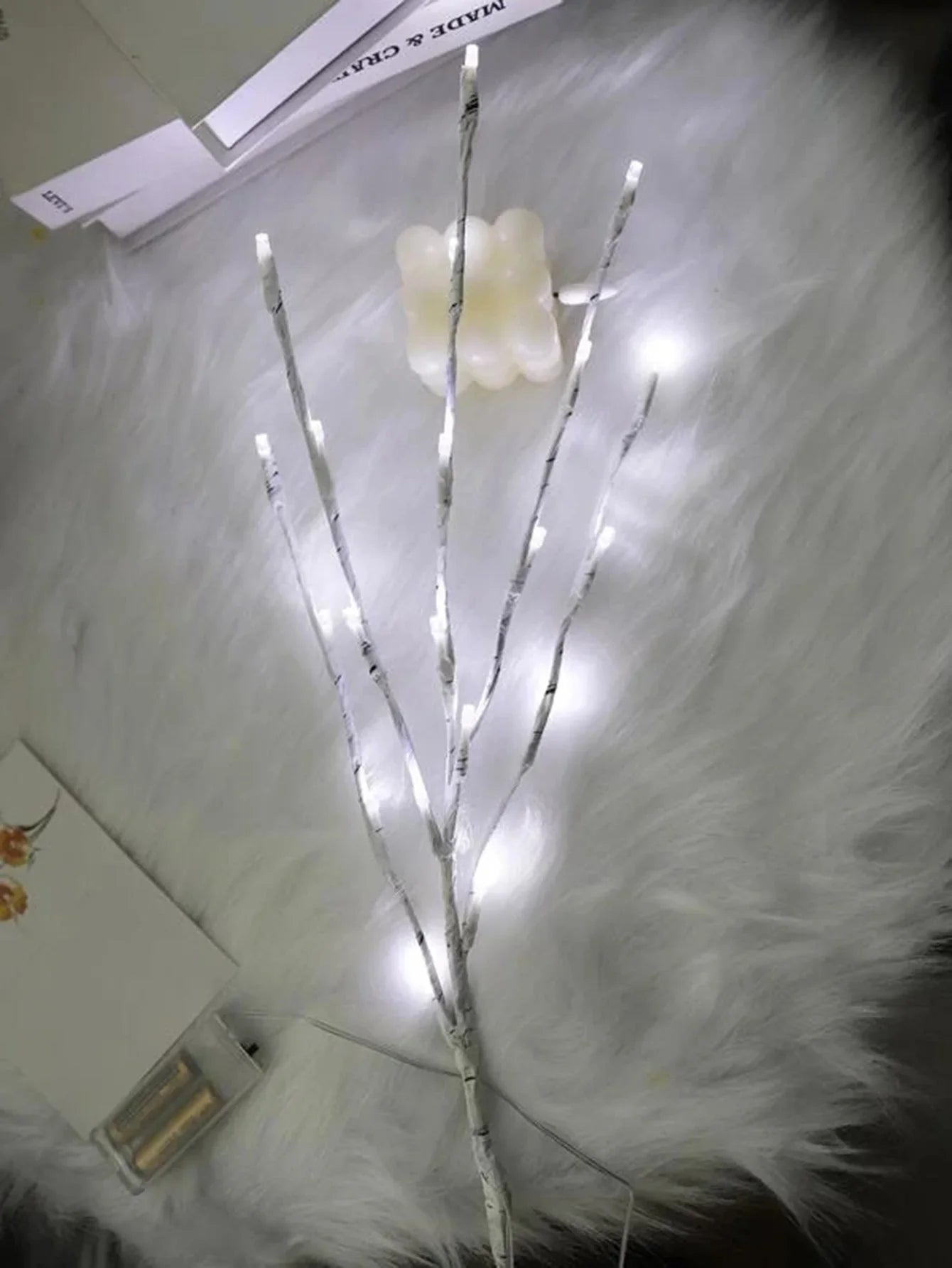 Gałąź LED z brzozy na baterie do dekoracji ChristmasFinds™🎄