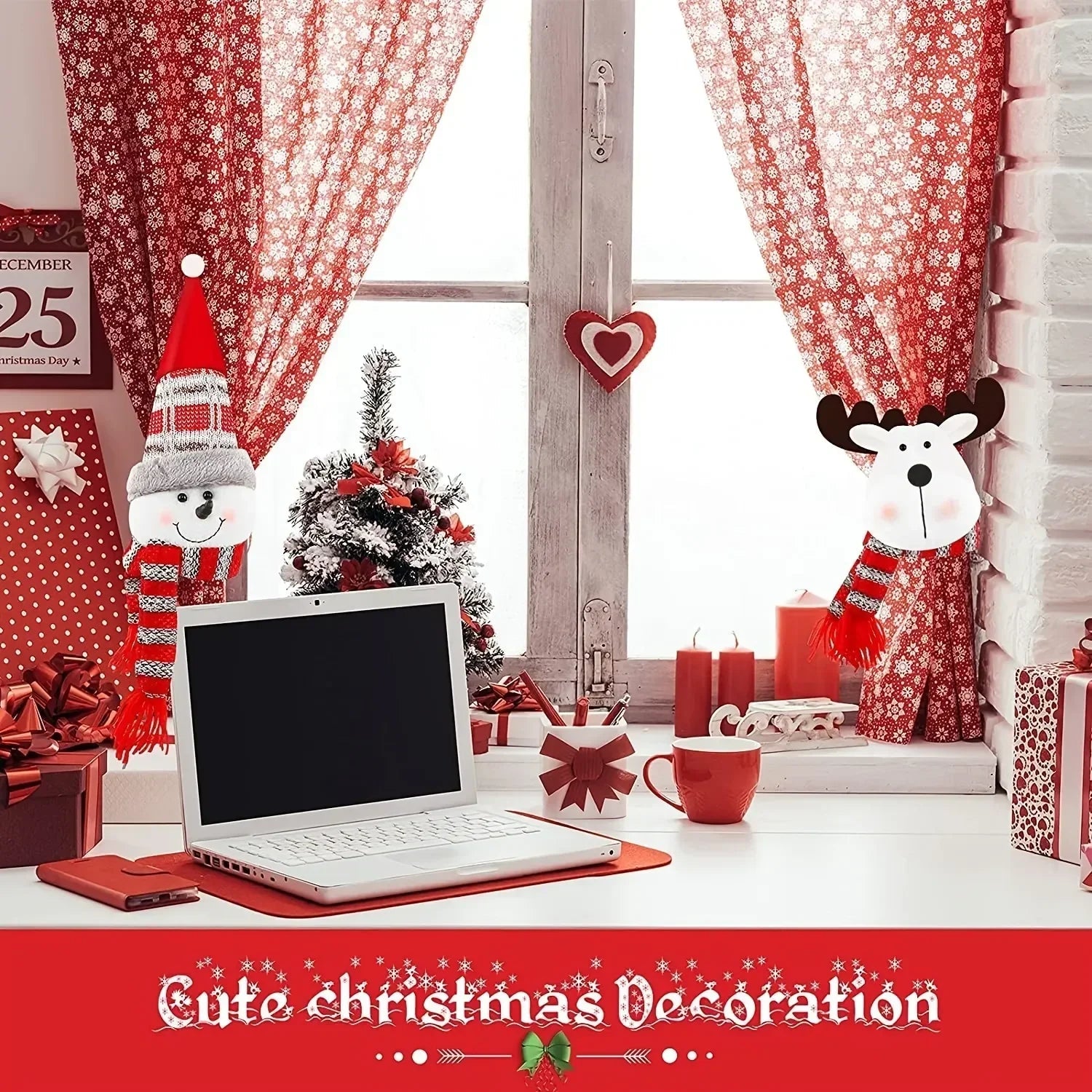 Zaczep do zasłon w kształcie bałwanka ChristmasFinds™🎄