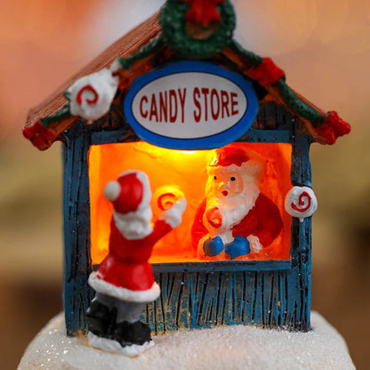 Dekoracja wioski świątecznej LED - domek na biurko ChristmasFinds™🎄