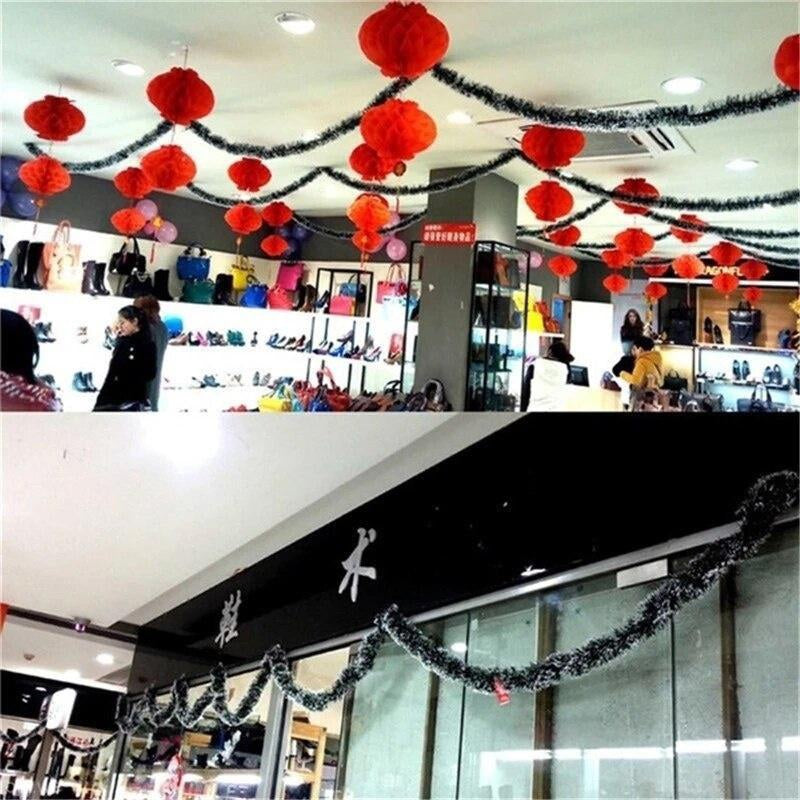 Wstążkowa girlanda świąteczna 2M do dekoracji ChristmasFinds™🎄