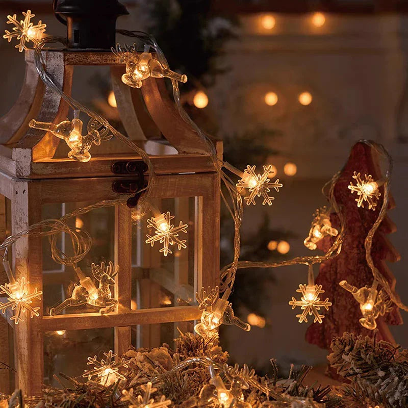 3M Lampki LED Śnieżynki do dekoracji świątecznych ChristmasFinds™🎄