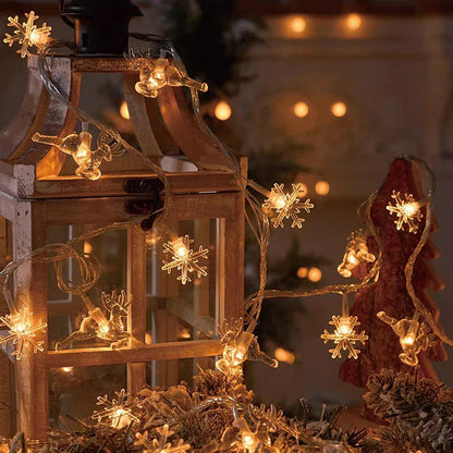 3M Lampki LED Śnieżynki do dekoracji świątecznych ChristmasFinds™🎄