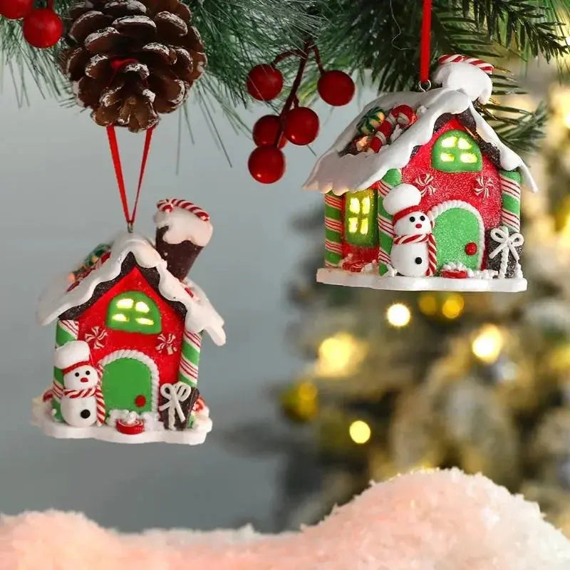 Zawieszka piernikowy domek - dekoracja choinkowa ChristmasFinds™🎄