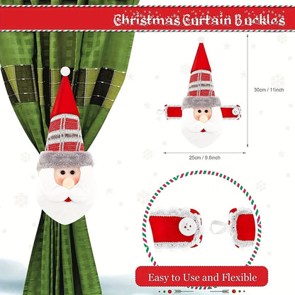 Zaczep do zasłon w kształcie bałwanka ChristmasFinds™🎄