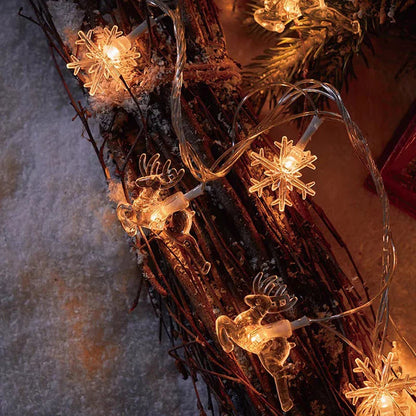 3M Lampki LED Śnieżynki do dekoracji świątecznych ChristmasFinds™🎄