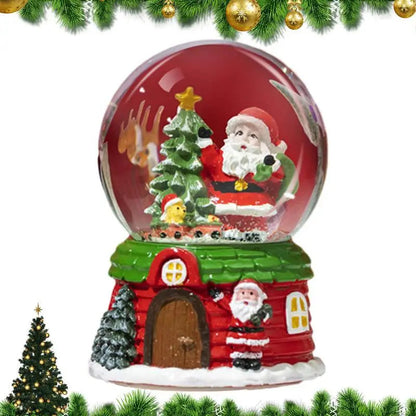 Muzyczna kula szklana LED na baterie do dekoracji świątecznej ChristmasFinds™🎄