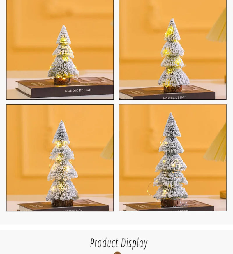 Mini choinka LED - dekoracja stołowa z ciepłym światłem ChristmasFinds™🎄