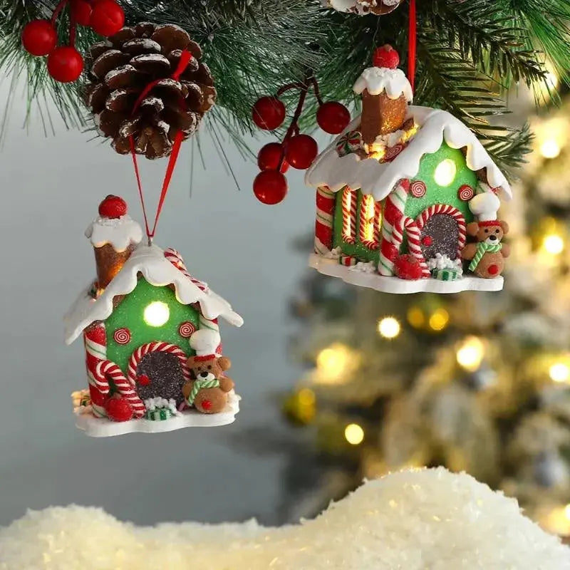 Zawieszka piernikowy domek - dekoracja choinkowa ChristmasFinds™🎄