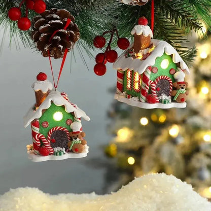 Zawieszka piernikowy domek - dekoracja choinkowa ChristmasFinds™🎄