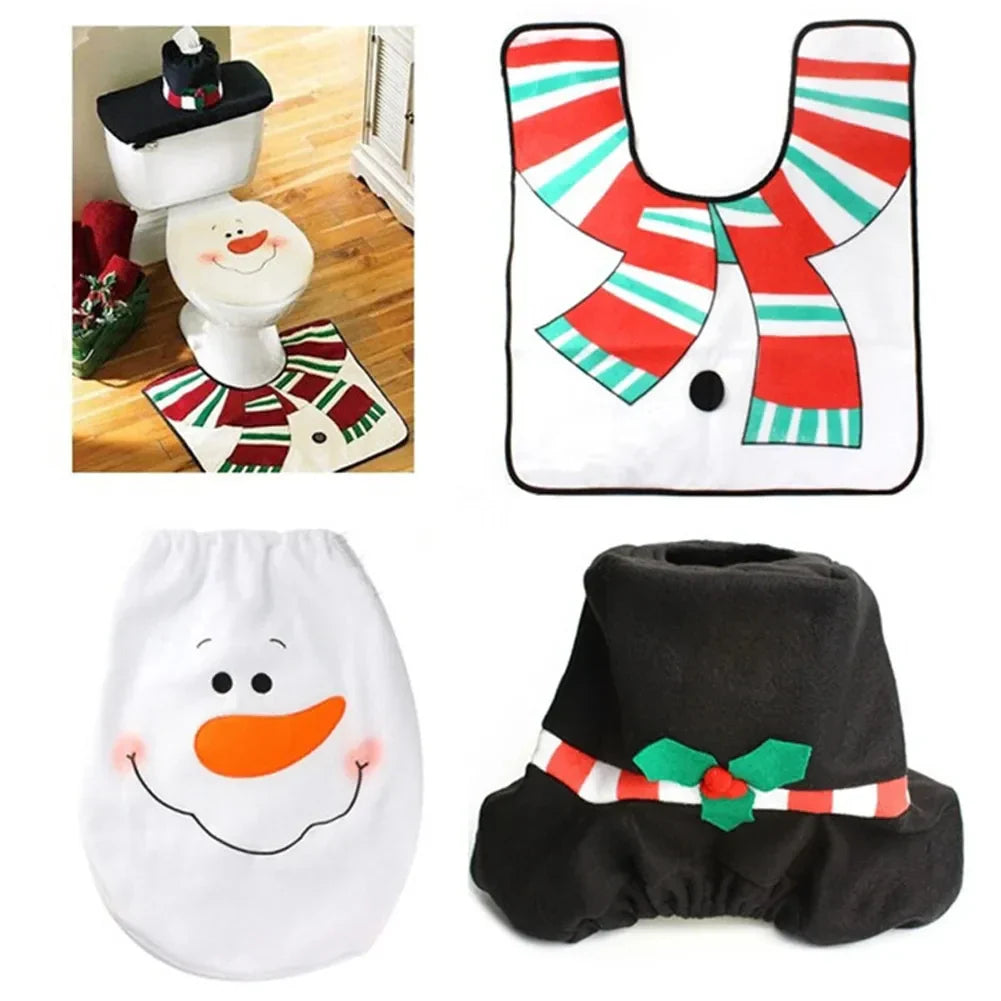 Pokrowce na sedes świąteczne Mikołaj ChristmasFinds™🎄