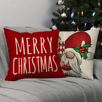 Poszewka świąteczna z motywem krasnala ChristmasFinds™🎄