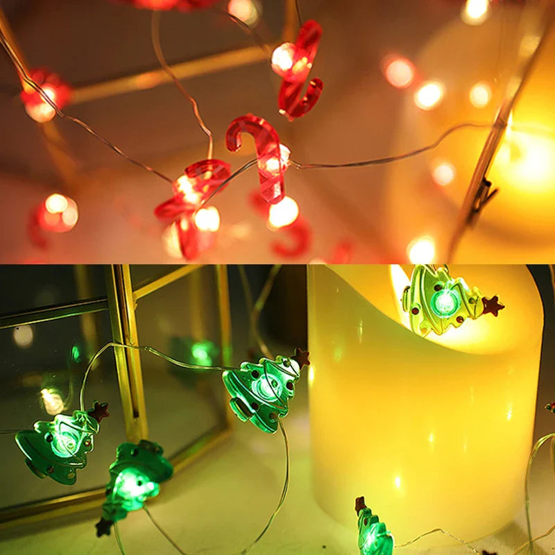 Świąteczna girlanda LED z Mikołajem i Bałwanem ChristmasFinds™🎄
