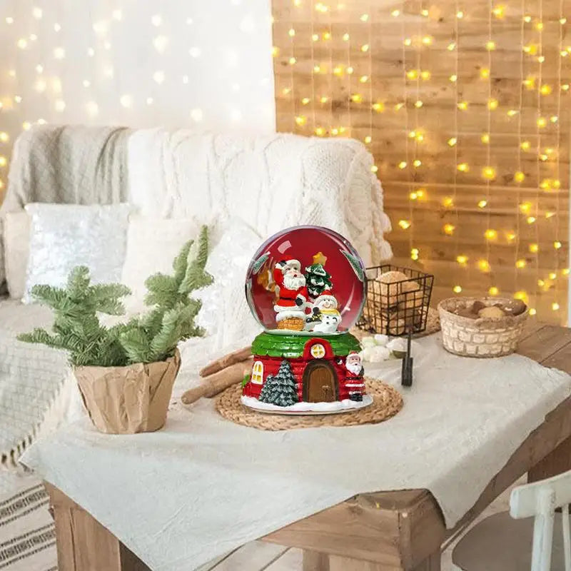 Muzyczna kula szklana LED na baterie do dekoracji świątecznej ChristmasFinds™🎄
