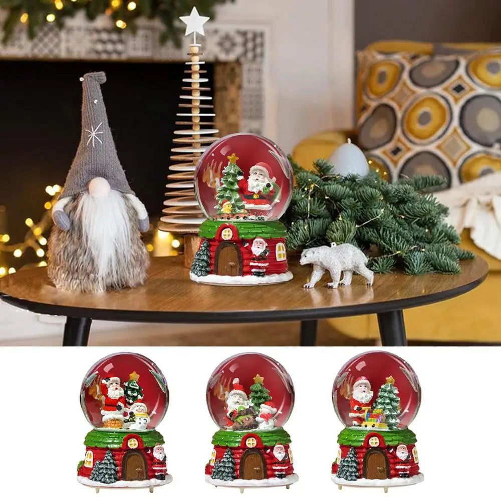Muzyczna kula szklana LED na baterie do dekoracji świątecznej ChristmasFinds™🎄