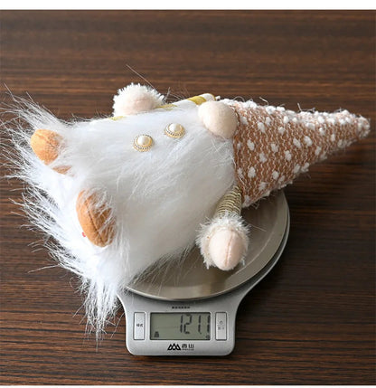 Świecący krasnal 30 cm - dekoracja świąteczna ChristmasFinds™🎄