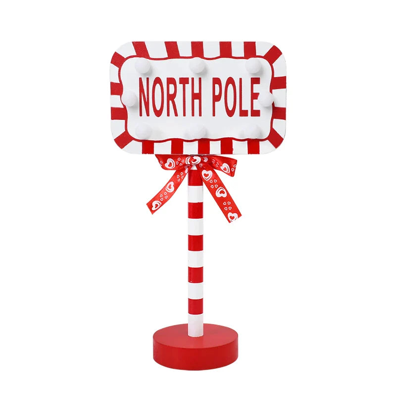 Lampka LED Santa Stop Here - dekoracja stołowa ChristmasFinds™🎄