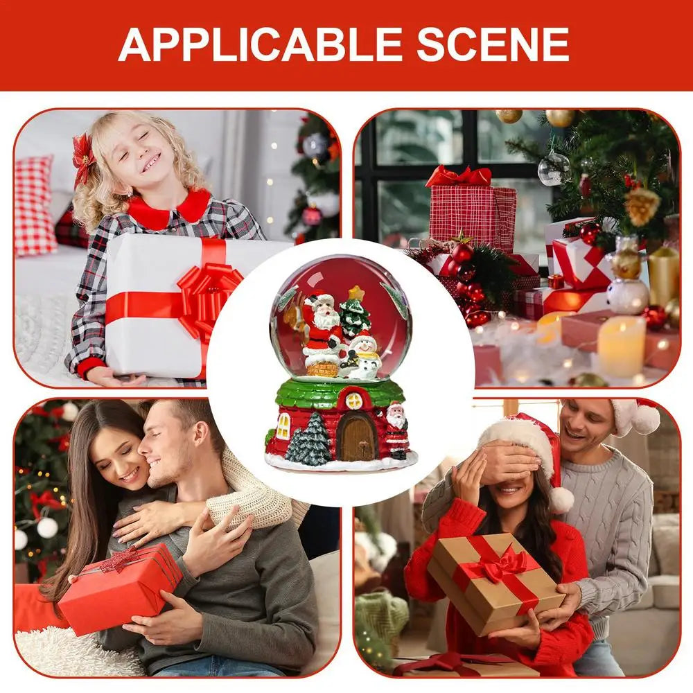 Muzyczna kula szklana LED na baterie do dekoracji świątecznej ChristmasFinds™🎄