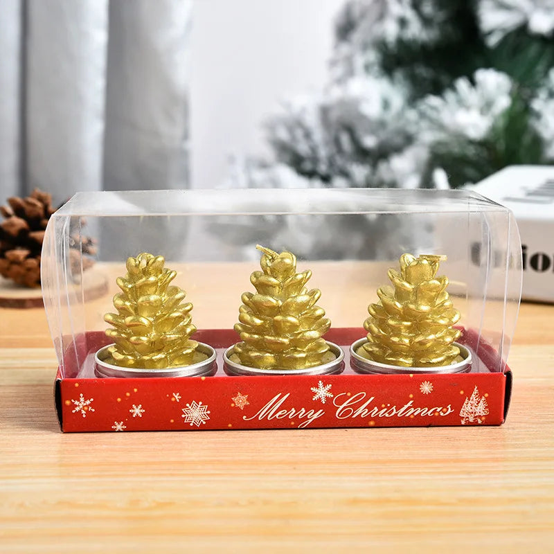 Zestaw świec świątecznych: Mikołaj, bałwan, choinka ChristmasFinds™🎄