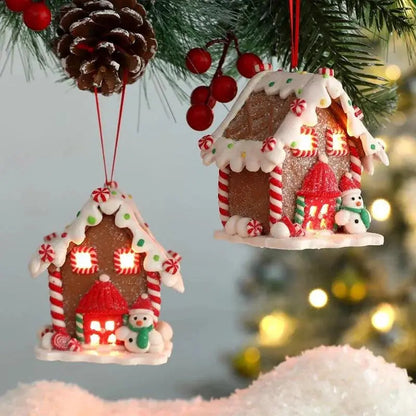 Zawieszka piernikowy domek - dekoracja choinkowa ChristmasFinds™🎄