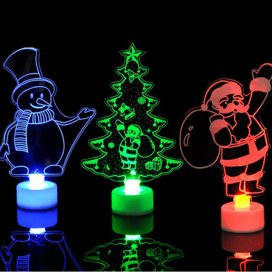 Mini lampka LED bałwanek - dekoracja świąteczna ChristmasFinds™🎄