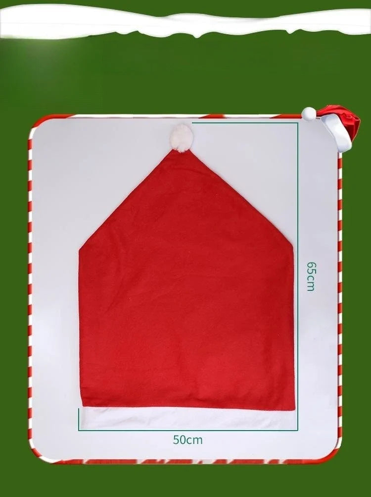 Pokrowce na krzesła w kształcie czapki Mikołaja ChristmasFinds™🎄