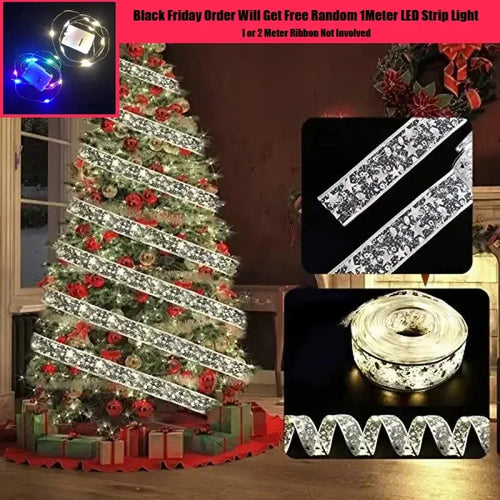 Wstążki LED na choinkę 2 szt. - dekoracja świąteczna ChristmasFinds™🎄