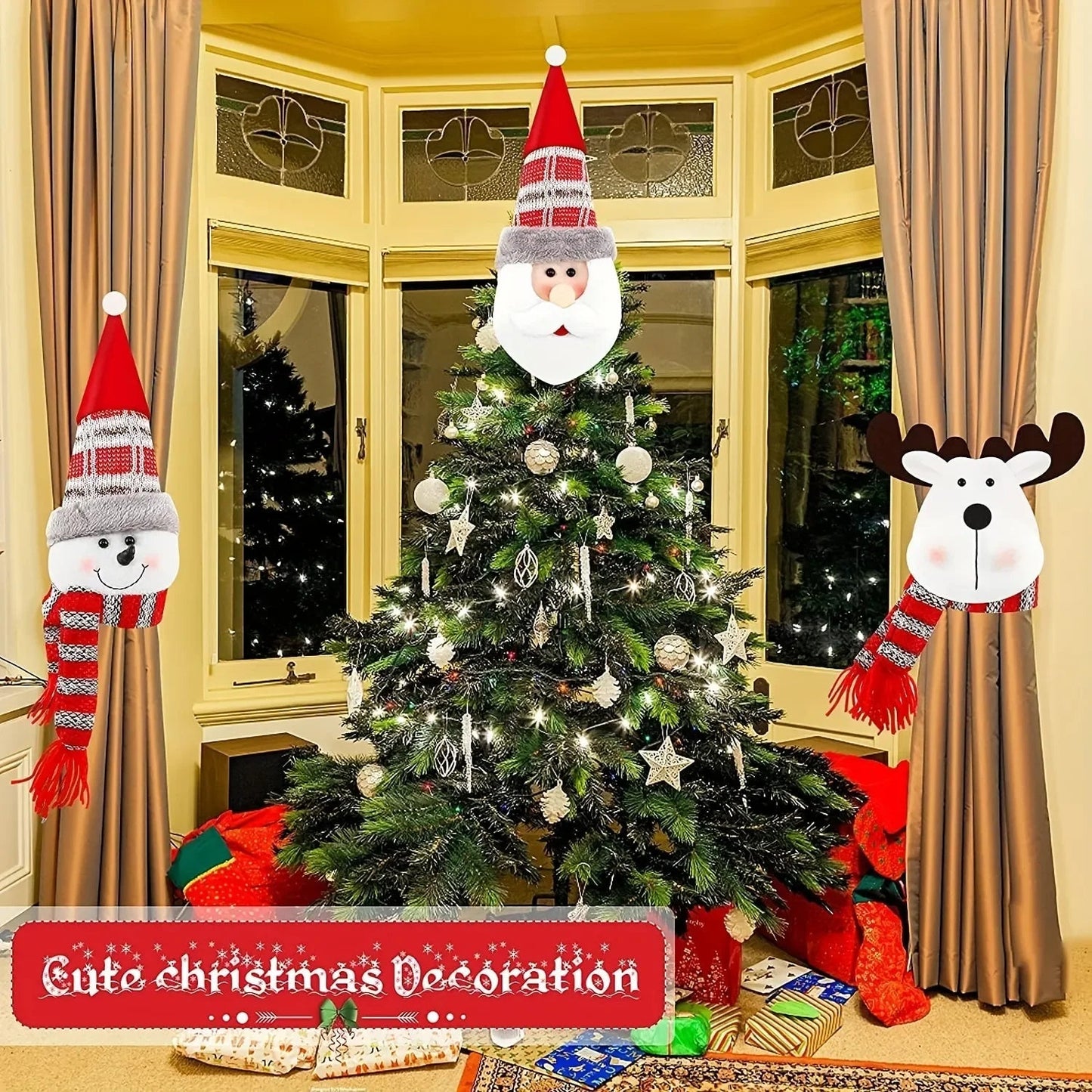 Zaczep do zasłon w kształcie bałwanka ChristmasFinds™🎄