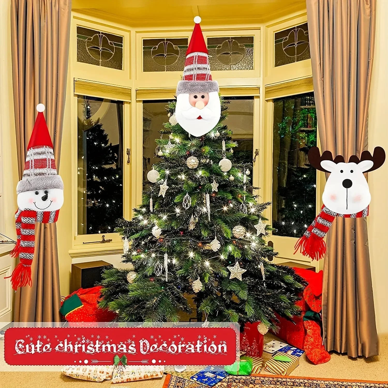 Zaczep do zasłon w kształcie bałwanka ChristmasFinds™🎄