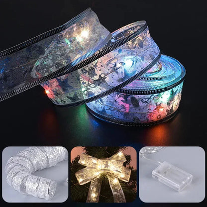 Wstążki LED na choinkę 2 szt. - dekoracja świąteczna ChristmasFinds™🎄