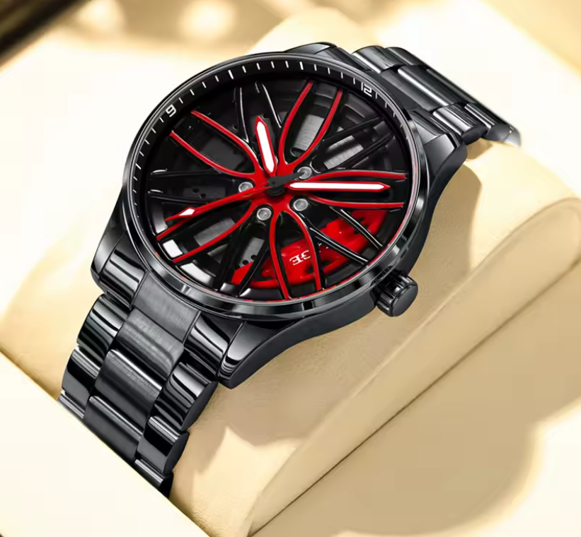 Luksusowy Zegarek Wirująca Tarcza Futurystyczny elfdecor.pl