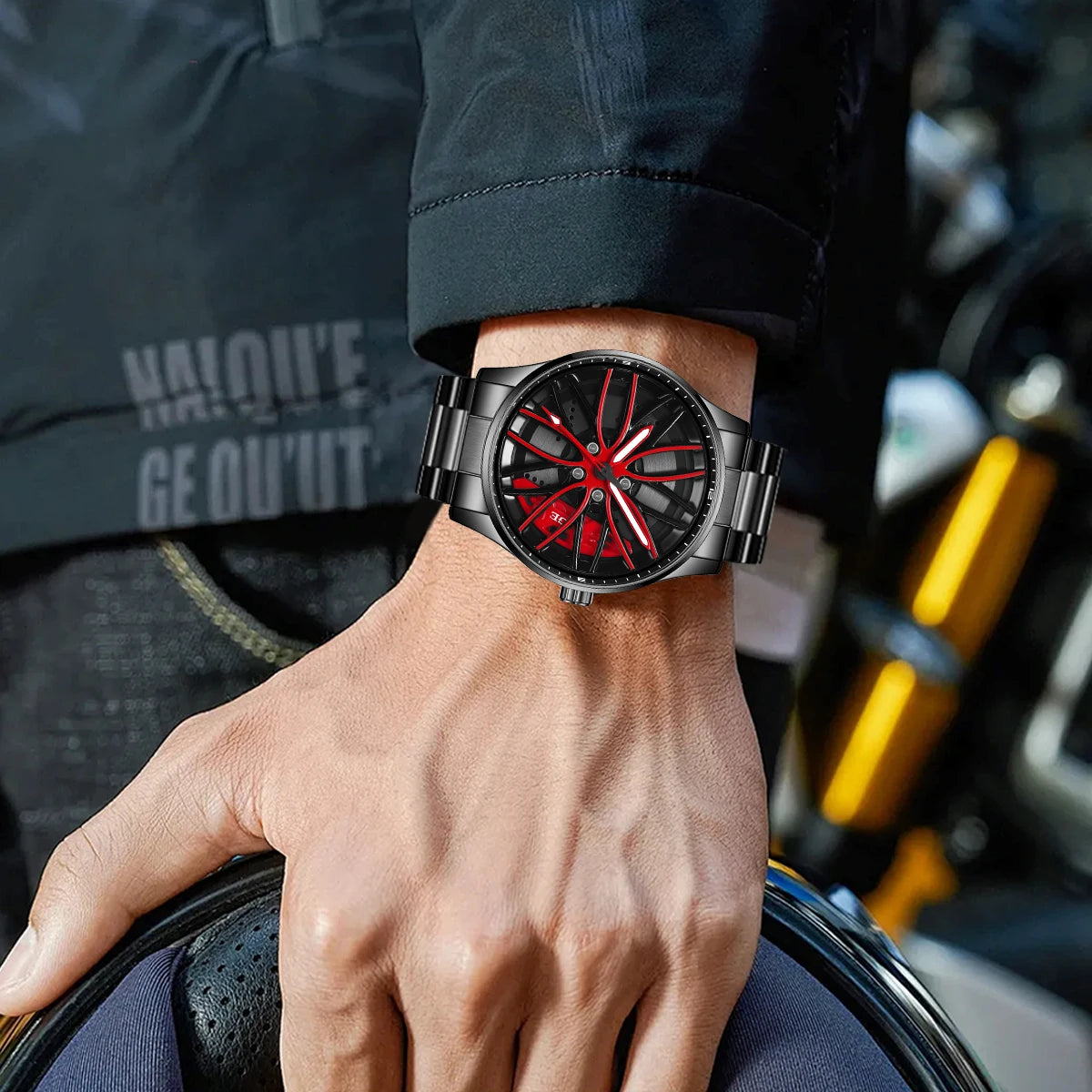 Luksusowy Zegarek Wirująca Tarcza Futurystyczny elfdecor.pl