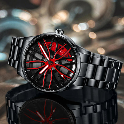 Luksusowy Zegarek Wirująca Tarcza Futurystyczny elfdecor.pl