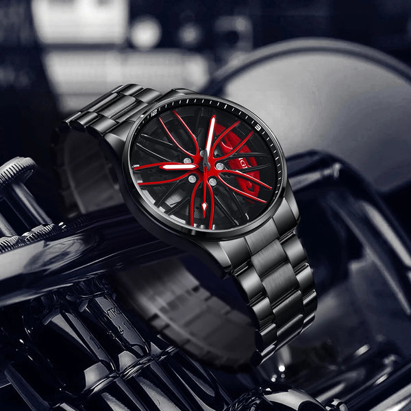 Luksusowy Zegarek Wirująca Tarcza Futurystyczny elfdecor.pl