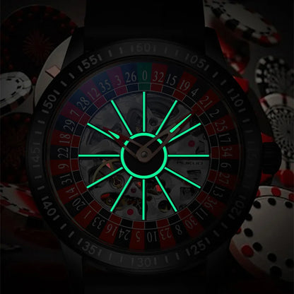 Wirujący zegarek premium futurystyczny luksusowy elfdecor.pl