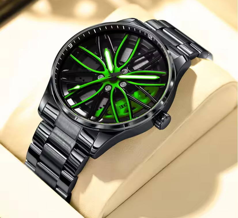 Luksusowy Zegarek Wirująca Tarcza Futurystyczny elfdecor.pl