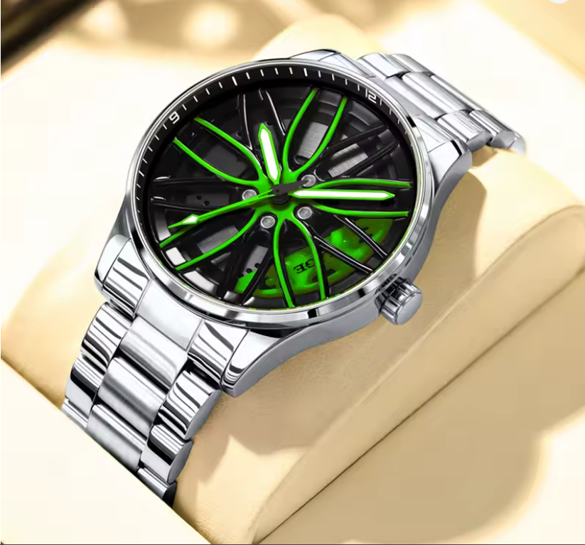 Luksusowy Zegarek Wirująca Tarcza Futurystyczny elfdecor.pl