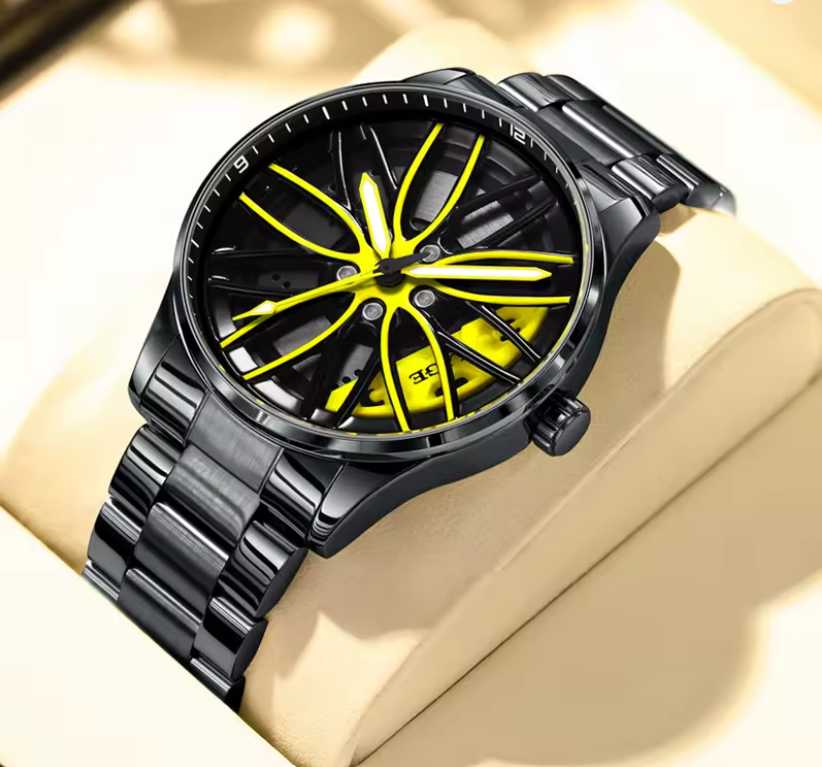 Luksusowy Zegarek Wirująca Tarcza Futurystyczny elfdecor.pl