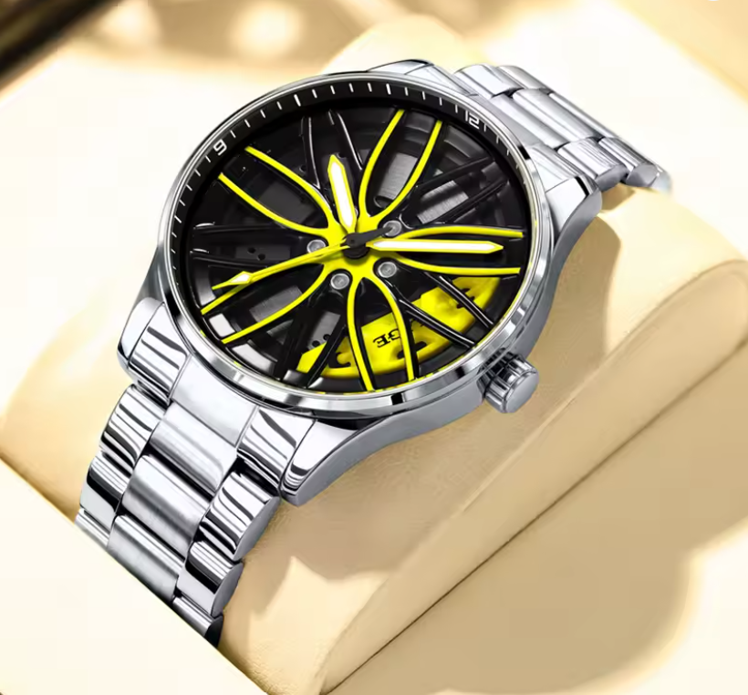 Luksusowy Zegarek Wirująca Tarcza Futurystyczny elfdecor.pl